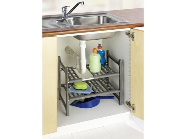 WENKO underskapinnsats Flexi, utvidbar fra 45–80 cm