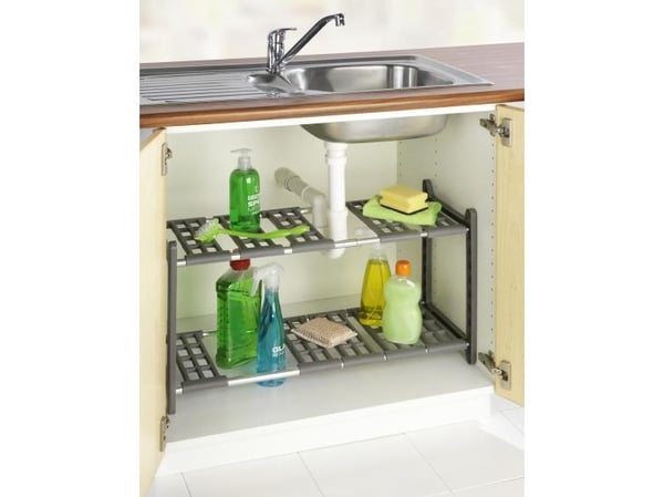 WENKO underskapinnsats Flexi, utvidbar fra 45–80 cm