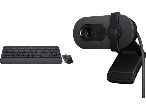 Logitech MK650 tastatur + mus (920-011004) + Brio 100 (960-001585)