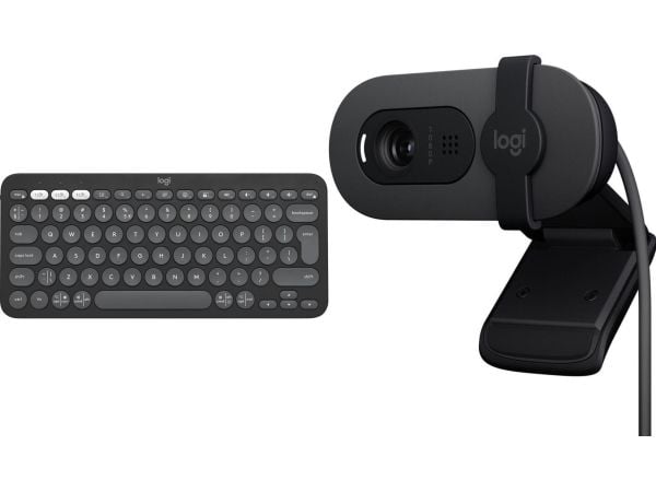 Logitech Pebble Keys 2 K380s tastatur (920-011851) + Brio 100 (960-001585)