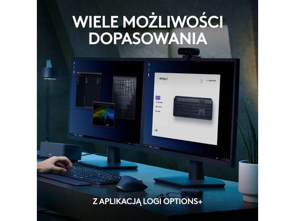 Logitech MX Vertical ergonomisk mus (910-005448) + MX Keys S trådløst tastatur (920-011587) graphite US