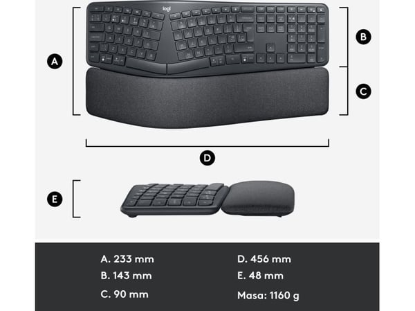 Logitech Lift mus for Mac (910-006477) + Ergo K860 (920-010108)