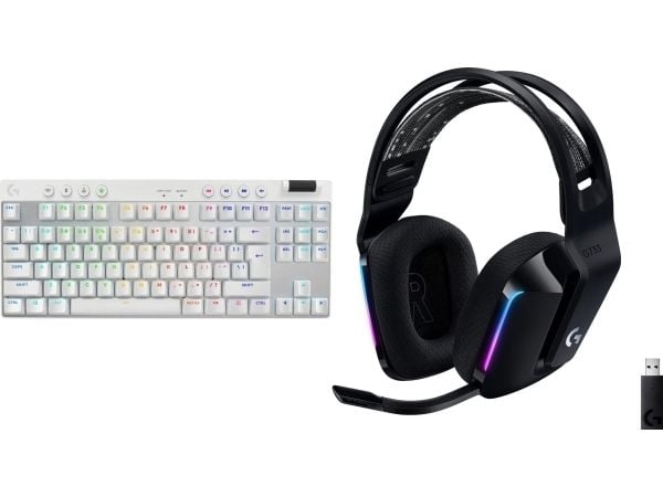 Logitech PRO X TKL Lightspeed gamingtastatur GX Brown (920-012148) + G733 Lightspeed svart (981-000864)