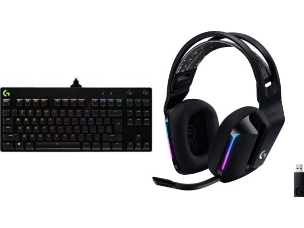 Logitech G PRO GX Blue -näppäimistö (920-009392) + G733 Lightspeed -lajitin (981-000864)