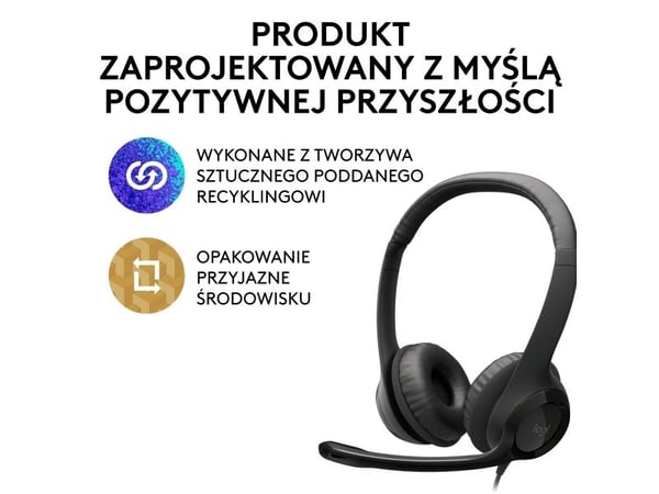 Logitech Brio 500 webkamera grafitt (960-001422) + H390 (981-000406)