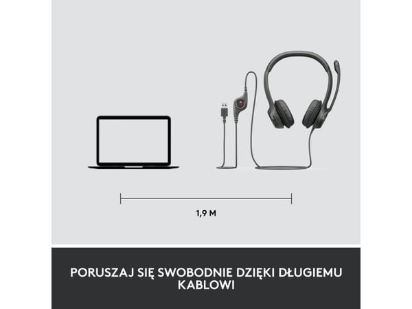 Logitech Brio 500 webkamera grafitt (960-001422) + H390 (981-000406)