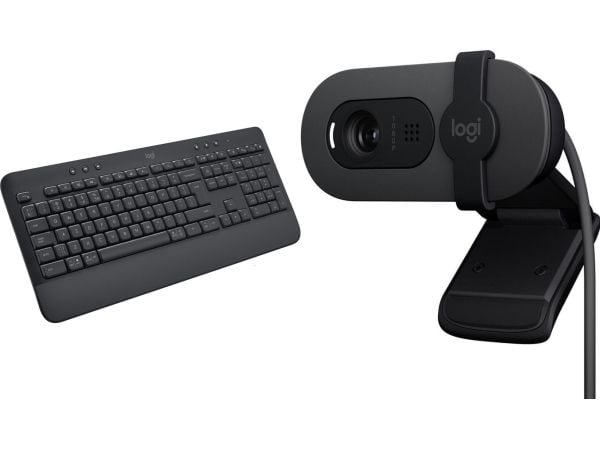 Logitech K650 Signature-tastatur (920-010945) + Brio 100 (960-001585)