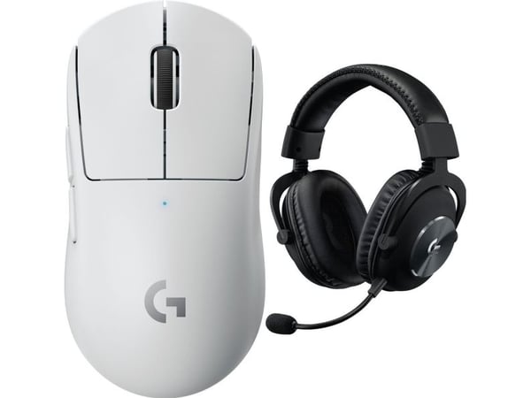 Logitech G Pro X Superlight hvit (910-005942) + Logitech G Pro X svart (981-000818)