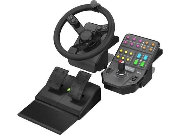 Logitech G Saitek Farm Sim Controller-ratt (945-000062) + G X56 Hotas (945-000059)