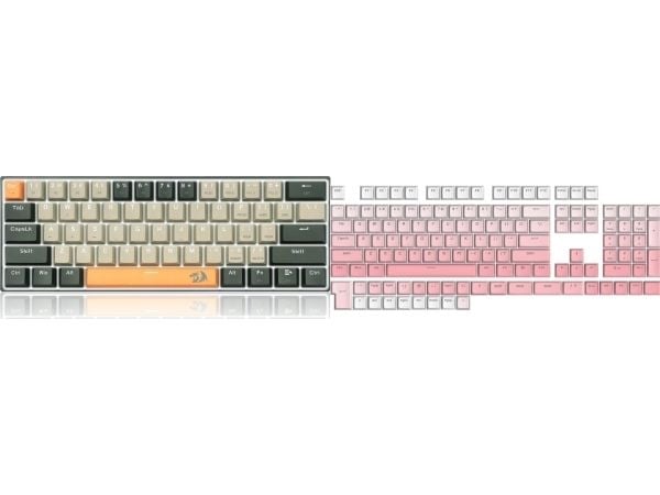 Redragon Redragon K606 Lakshmi gamingtastatur Red switch (K606-OG&GY&BK) + Ombre Keycaps (A139)