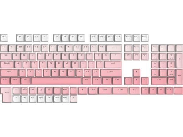 Redragon Redragon K606 Lakshmi gamingtangentbord Red switch (K606-OG&GY&BK) + Ombre Keycaps (A139)