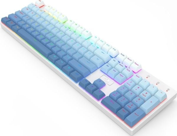 Redragon K606 Lakshmi gamingtangentbord Red switch (K606-OG&GY&BK) + Ombre keycaps (A134)