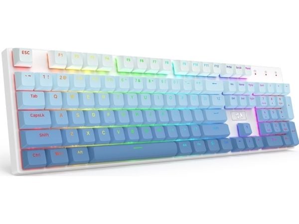 Redragon K606 Lakshmi gamingtangentbord Red switch (K606-OG&GY&BK) + Ombre keycaps (A134)