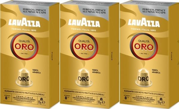 Lavazza 3x kapsler til Nespresso Qualita Oro (10 stk)