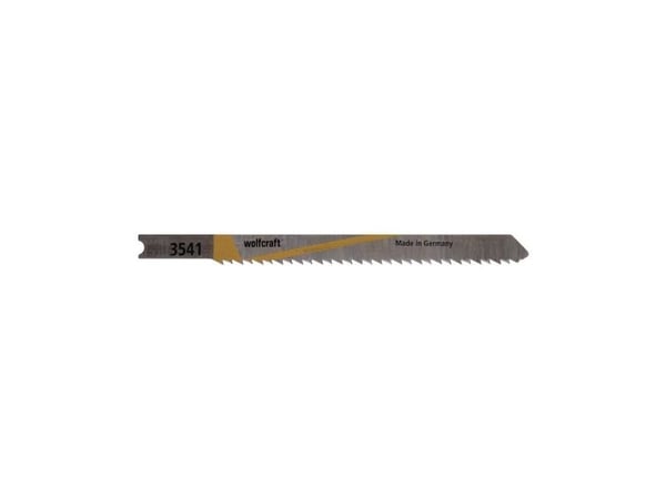 wolfcraft GmbH 3541000, Stikksagblad, Sponplate, MDF, Plast, Kryssfiner, Mykt tre, High Carbon Steel (HCS), 7,5 cm, 2,5 mm, 10 cm