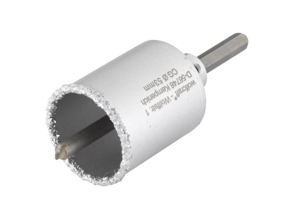 wolfcraft GmbH 3895000, Single/enkelt, Drill, Murstein, Betong, Gipsplater, Stein, Grå, Tungsten Carbide Tipped (TCT), Sekskanttange