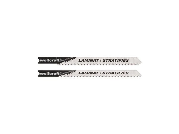 wolfcraft GmbH 2674000, Stikksagblad, Sponplate, Laminat, Parkett, High Carbon Steel (HCS), Rustfritt stål, 7,5 cm, 1,65 mm