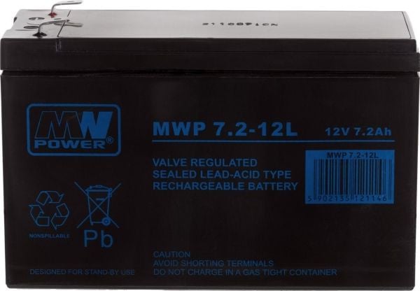 MW Power batteri 12V/7.2AH-MWP