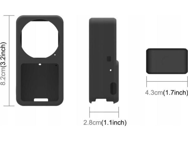 Puluz deksel og etui for DJI Action 2 Power Combo / Pu573b