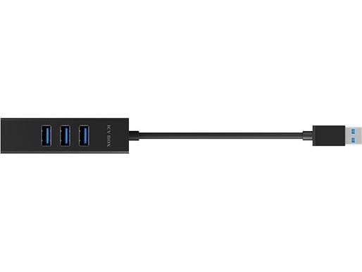ICY BOX IB-HUB1419-LAN, USB 3.2 Gen 1 (3.1 Gen 1) Type-A, 10.100.1000 Mbit/s, IEEE 802.1Q, IEEE 802.1p, IEEE 802.3, IEEE 802.3EE 802IE, EE 802.3IE ...
