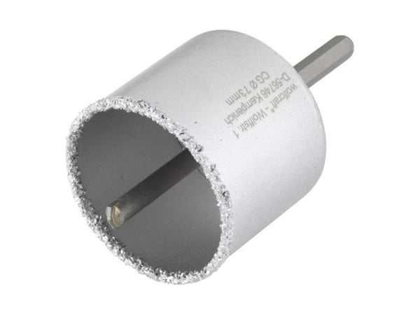 wolfcraft GmbH 3897000, Single/enkelt, Drill, Murstein, Betong, Gipsplater, Stein, Grå, Tungsten Carbide Tipped (TCT), Sekskanttange
