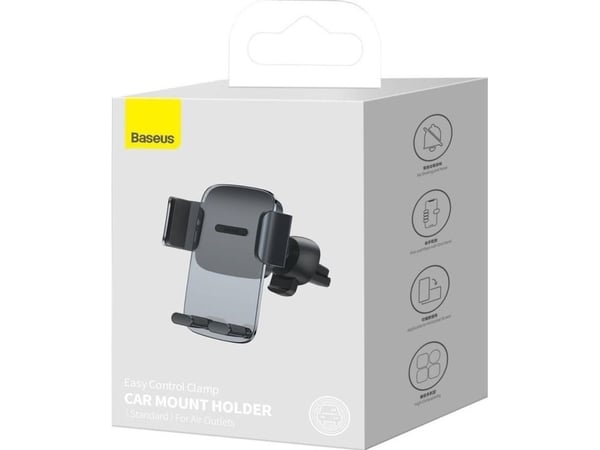 Baseus SUYK000101, Mobiltelefon / smartphone, Active-hållare, Bil, Svart