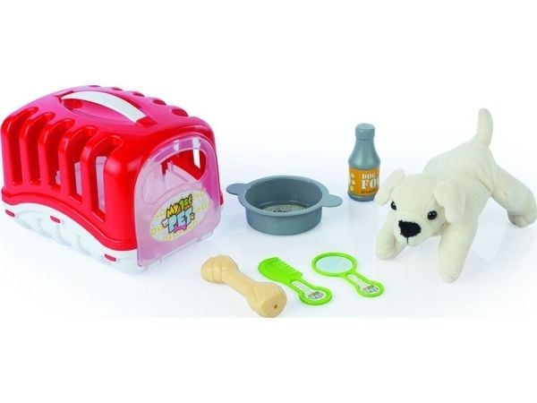 Dolu Min første kjæledyr - hund med rød kennel (5003)