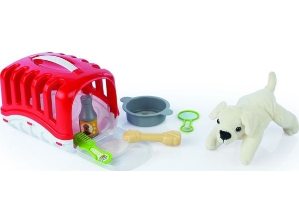 Dolu Min første kjæledyr - hund med rød kennel (5003)