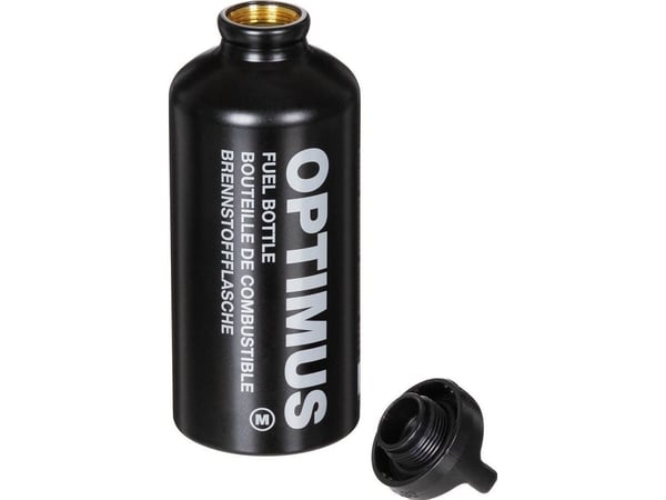 Optimus 8021021, Drivstoff-flaske, Aluminium, Sort, 0,6 l, 178 g, 7,3 cm