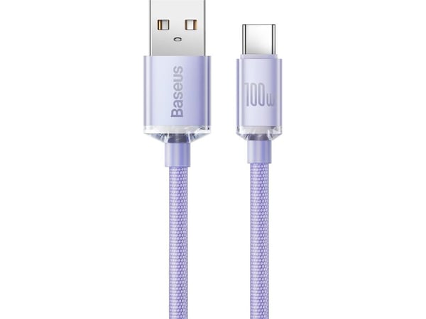 Baseus USB-A till USB-C-kabel 2 m lila
