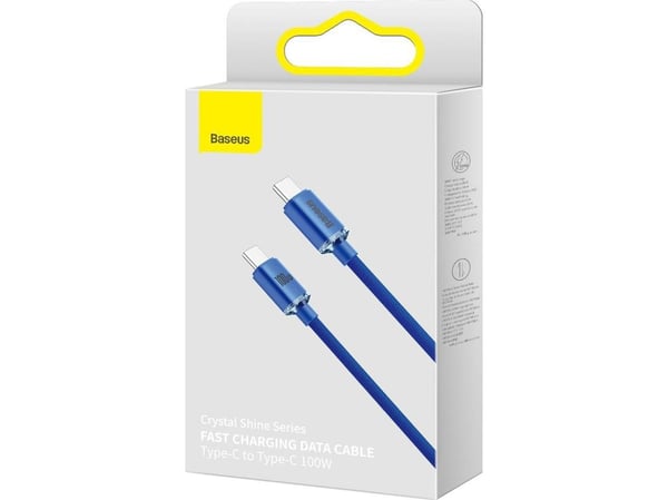 Baseus CAJY000603, 1,2 m, USB C, USB C, USB 2.0, 0,48 Gbit/sek, Blå
