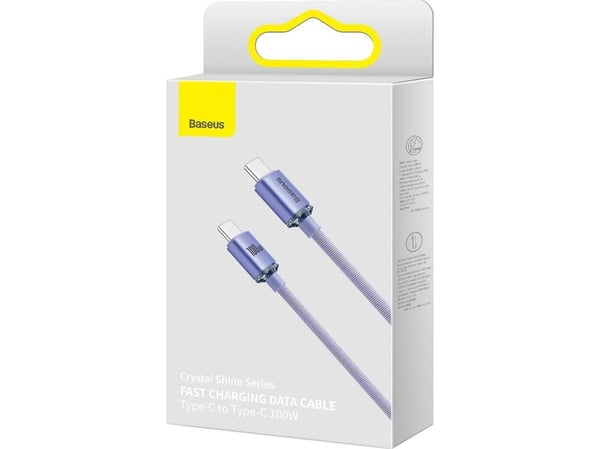 Baseus CAJY000605, 1,2 m, USB C, USB C, 480 Mbit/s, fiolett