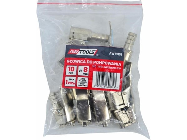 AWTools Pumpun pää 8mm 10 kpl AW10151