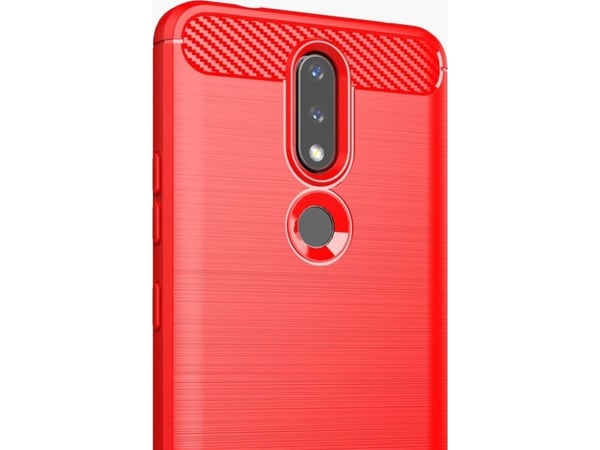 Hurtel Carbon Case joustava kotelo Nokia 2.4 musta