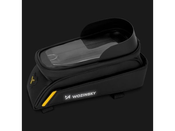 Wozinsky sykkelrammeveske med telefonveske 1l svart (WBB25BK)