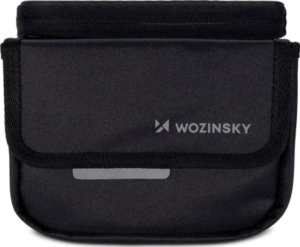 Sykkelrammeveske Wozinsky, vanntett telefonveske, 1,5 l, svart (WBB26BK)
