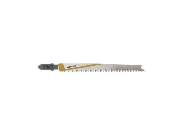 wolfcraft GmbH 4006885354302, Stikksagblad, Tre, High Carbon Steel (HCS), Grå, 9 cm, 2,8 mm