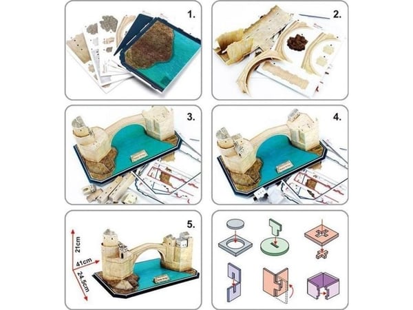 Jokomisiada Puzzle 3D Vanha silta Mostarissa 64 ele ZA2900