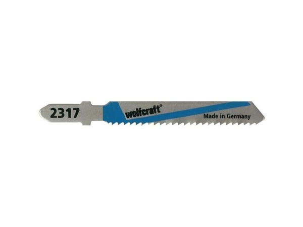 wolfcraft GmbH 2367000, Stikksagblad, Aluminium, Rustfri stålplate (tynn), Høy-Hastighets Stål (HHS), 5 cm, 2 mm, 6 mm