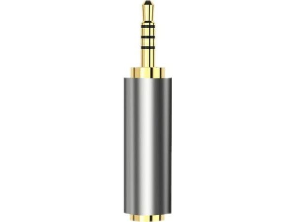 Mozos AV-sovitin Jack 2.5mm - Jack 3.5mm hopea (MA3525)