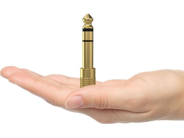 Mozos AV-sovitin Jack 3.5mm - Jack 6.3mm Gold (MA6335)