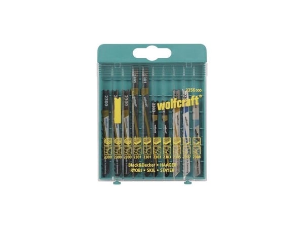 wolfcraft GmbH 2356000, Stiksagblad, Aluminium, Hardtre, Ikke-jernholdig metall, Parkett, Plast, Kryssfiner, Mykt tre, Stål, Høykarbonstål (HCS), H...