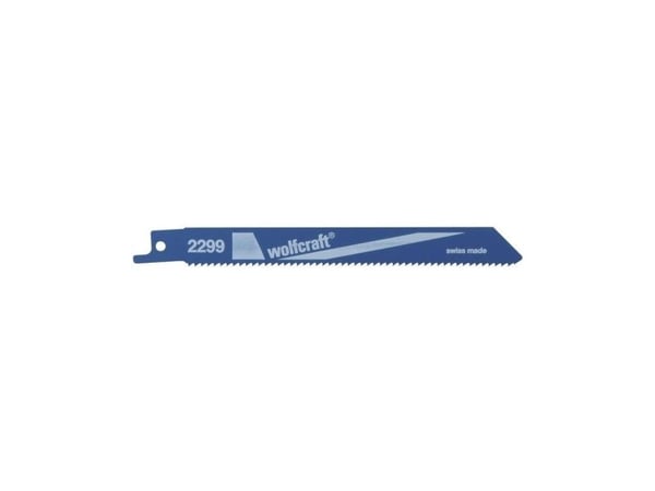 wolfcraft GmbH 2299000, Sabelsagblad, Ikke-jernholdig metall, Blad metall, Stål, Bimetall, 13 cm, 2,5 mm, 8 mm