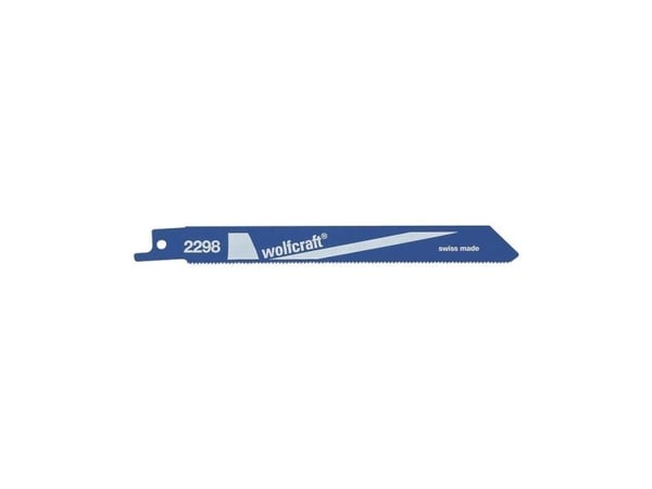 wolfcraft GmbH 2298000, Sabelsagblad, Stål, Bimetall, 1,4 mm, 15 cm, 2 stykker