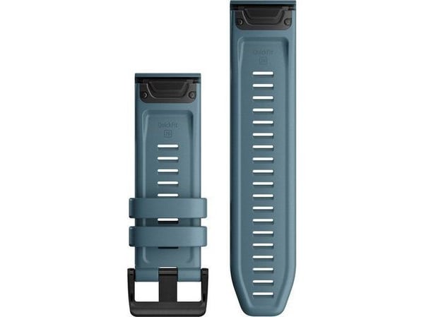 Garmin QuickFit - Klokkestropp for smart armbåndsur - innsjøblå - for fenix 5X Plus; fenix 6X Pro, Pro Solar, Sapphire; Tactix Delta, Delta - Solar...