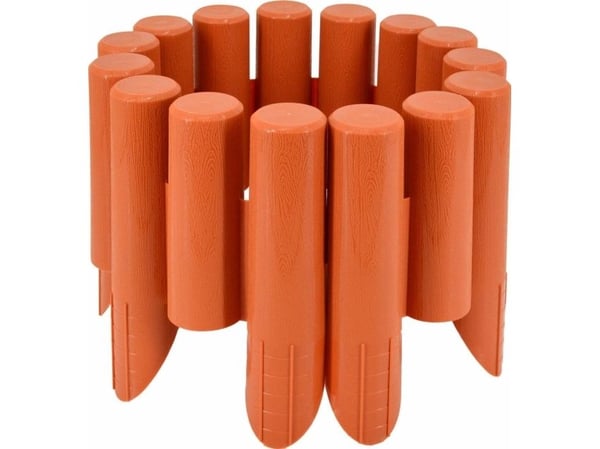 AWTOOLS palisade i hagen 8 deler 2,3 m terrakotta