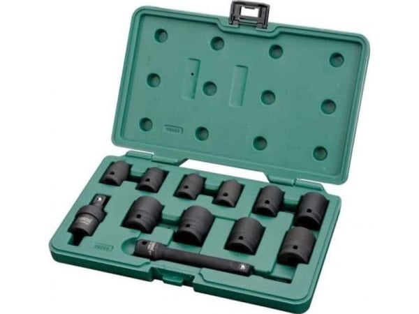 SATA 1/2" IMPACT socketsett 12 stk.