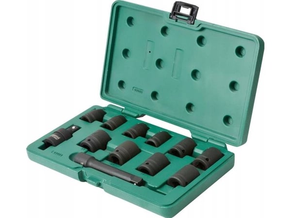 SATA 1/2" IMPACT socketsett 12 stk.