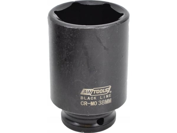 AWTOOLS hylsnyckelsats slag 1/2" 8 delar, långa DLUGIE BLACK LINE