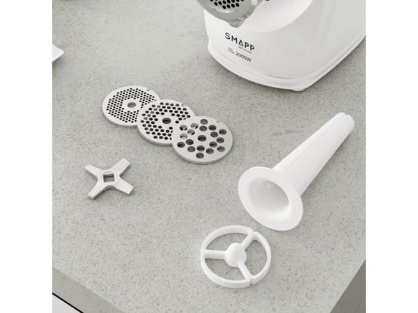 Köttkvarn med makulator 489.81 SMAPP vit